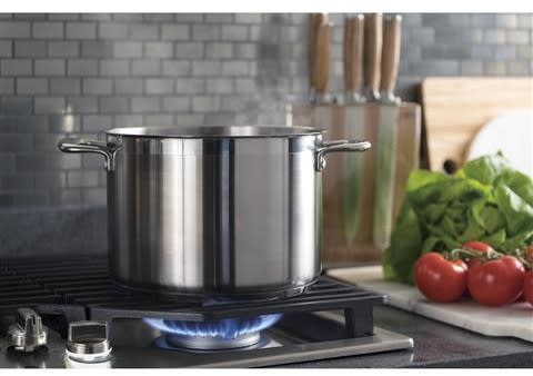 GE Profile - 30 inch wide Gas Cooktop in Stainless - PGP9030SLSS