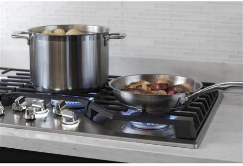 GE Profile - 35.98 inch wide Gas Cooktop in Stainless - PGP9036SLSS