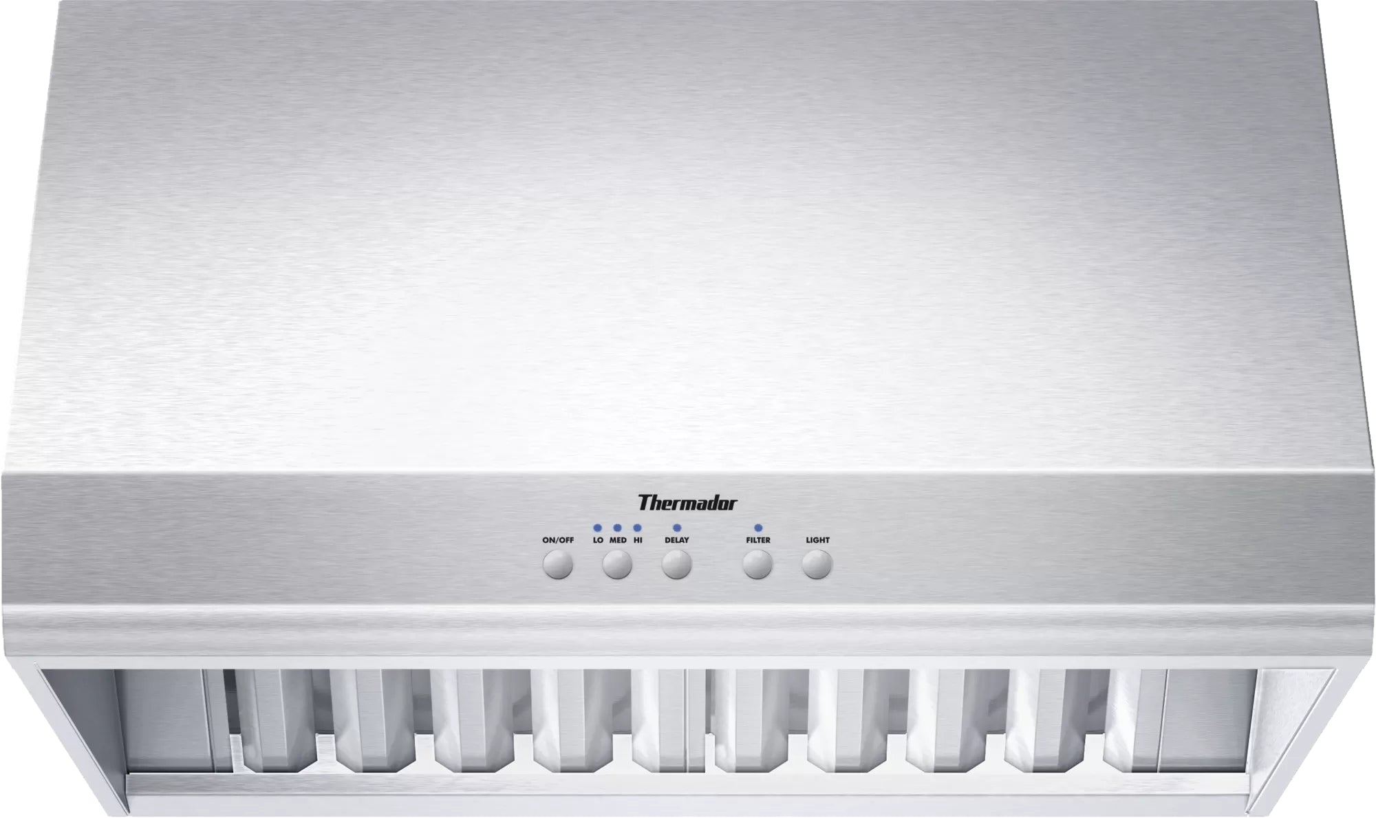 Thermador - 29.9375 Inch 1300 CFM Wall Mount and Chimney Range Vent in Stainless - PH30HS