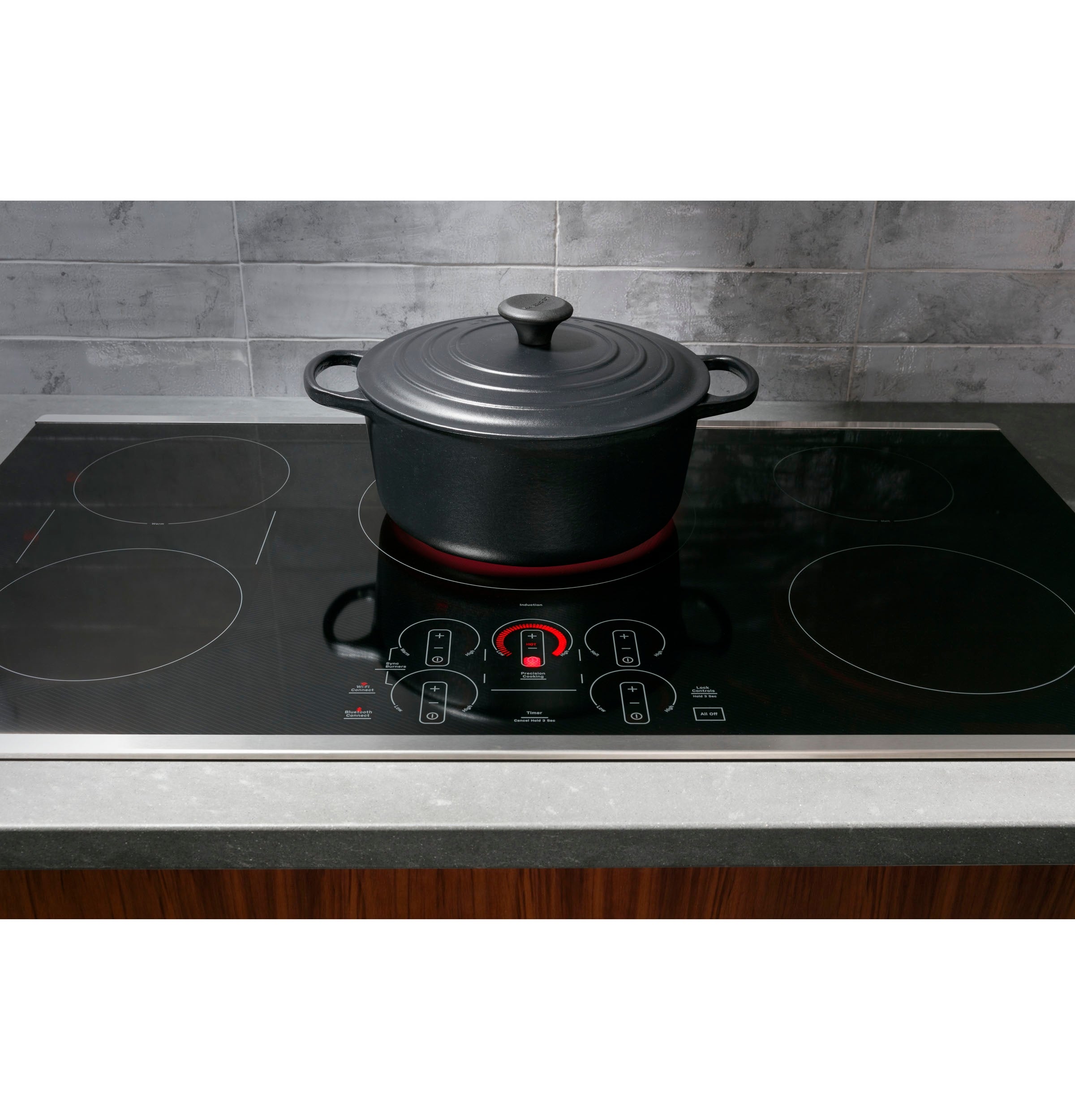 GE Profile - 23.13 Inch Induction Cooktop in Black - PHP7036DTBB