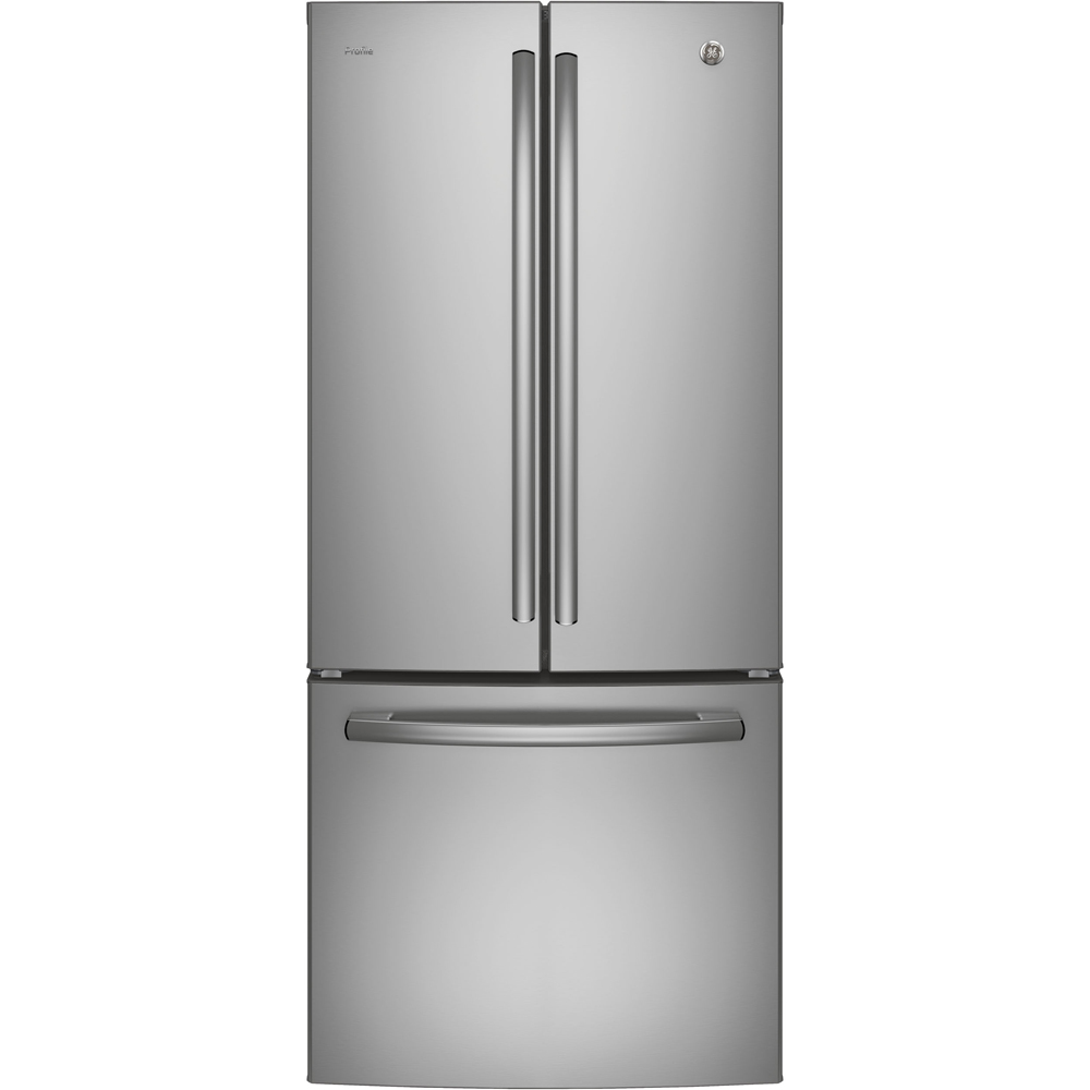 GE Profile - 29.75 Inch 20.8 cu. ft French Door Refrigerator in Stainless - PNE21NSLKSS