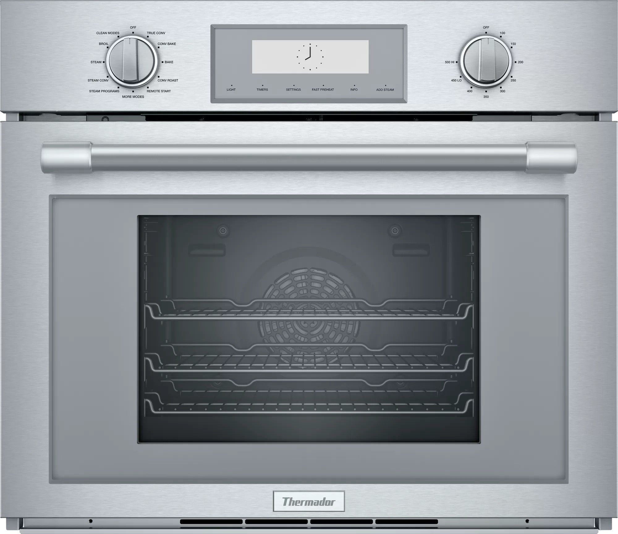 Thermador - 2.8 cu. ft Steam Wall Oven in Stainless - PODS301W
