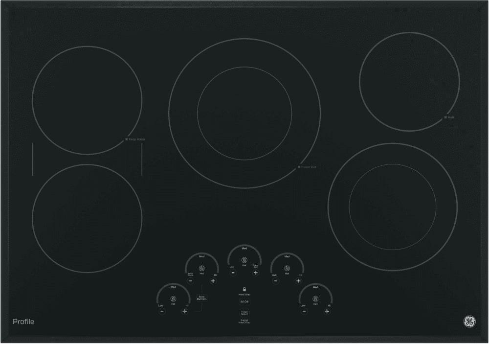 GE Profile - 29.75 inch wide Electric Cooktop in Black - PP9030DJBB