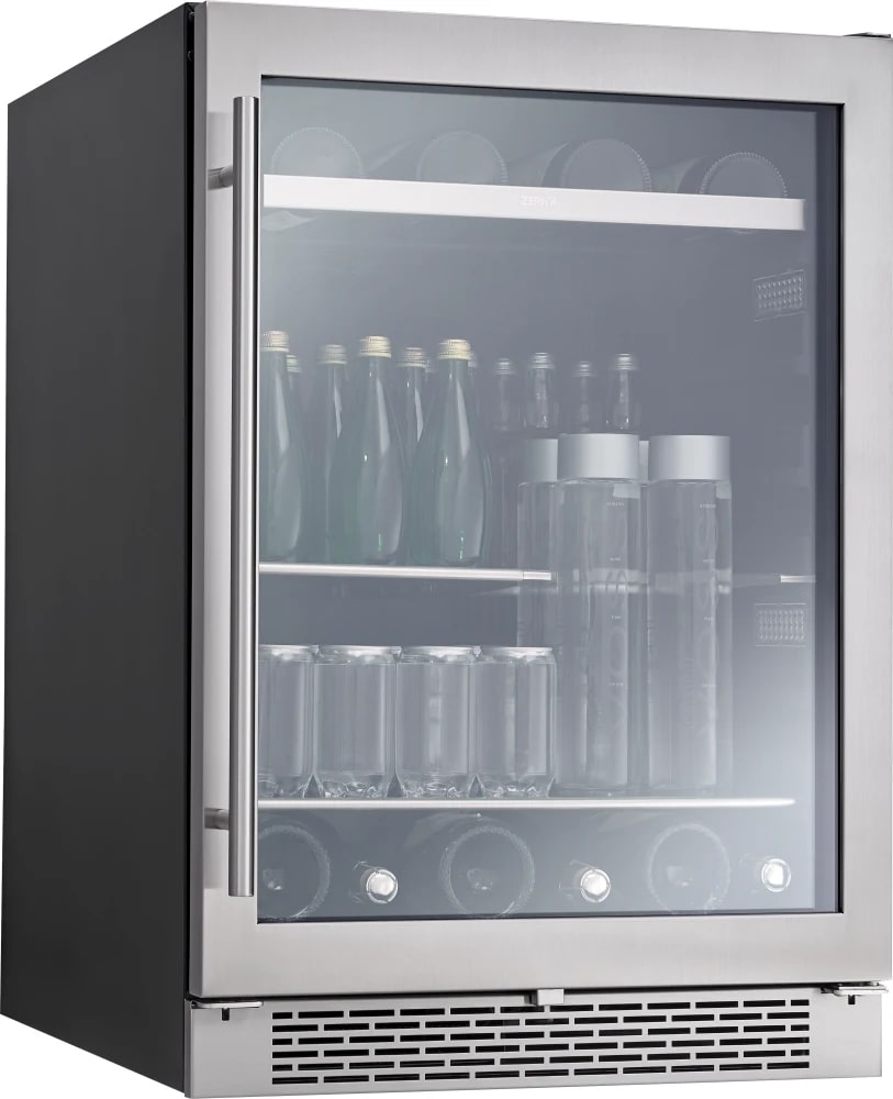 Zephyr - 23.875 Inch 5.6 cu. ft Beverage Centre Refrigerator in Stainless - PRB24C01BG