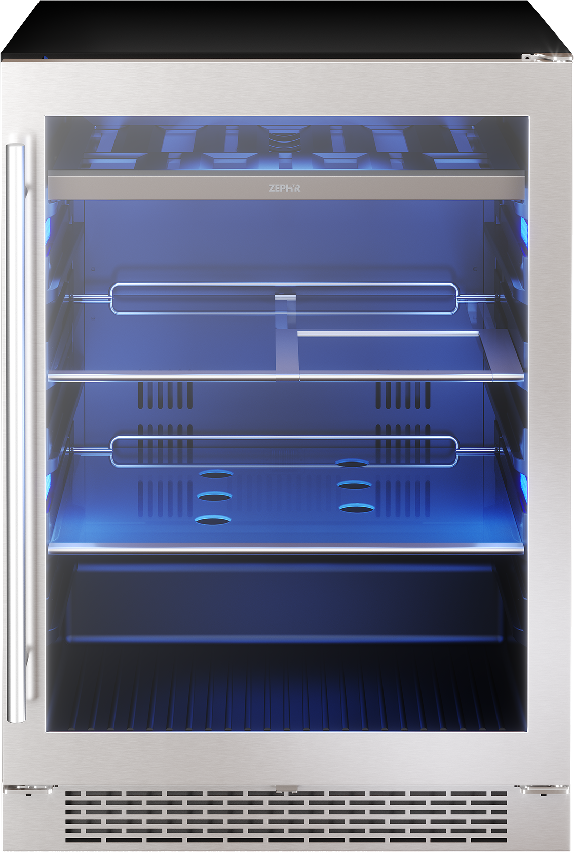 Zephyr - 23.875 Inch 5.6 cu. ft Beverage Centre Refrigerator in Stainless - PRB24C01BG