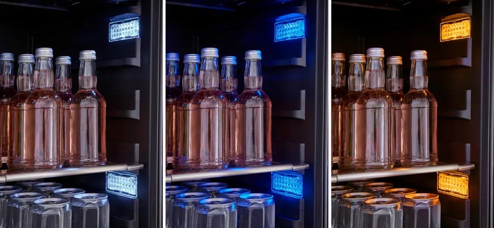 Zephyr - 23.875 Inch 5.6 cu. ft Beverage Centre Refrigerator in Stainless - PRB24C01BG