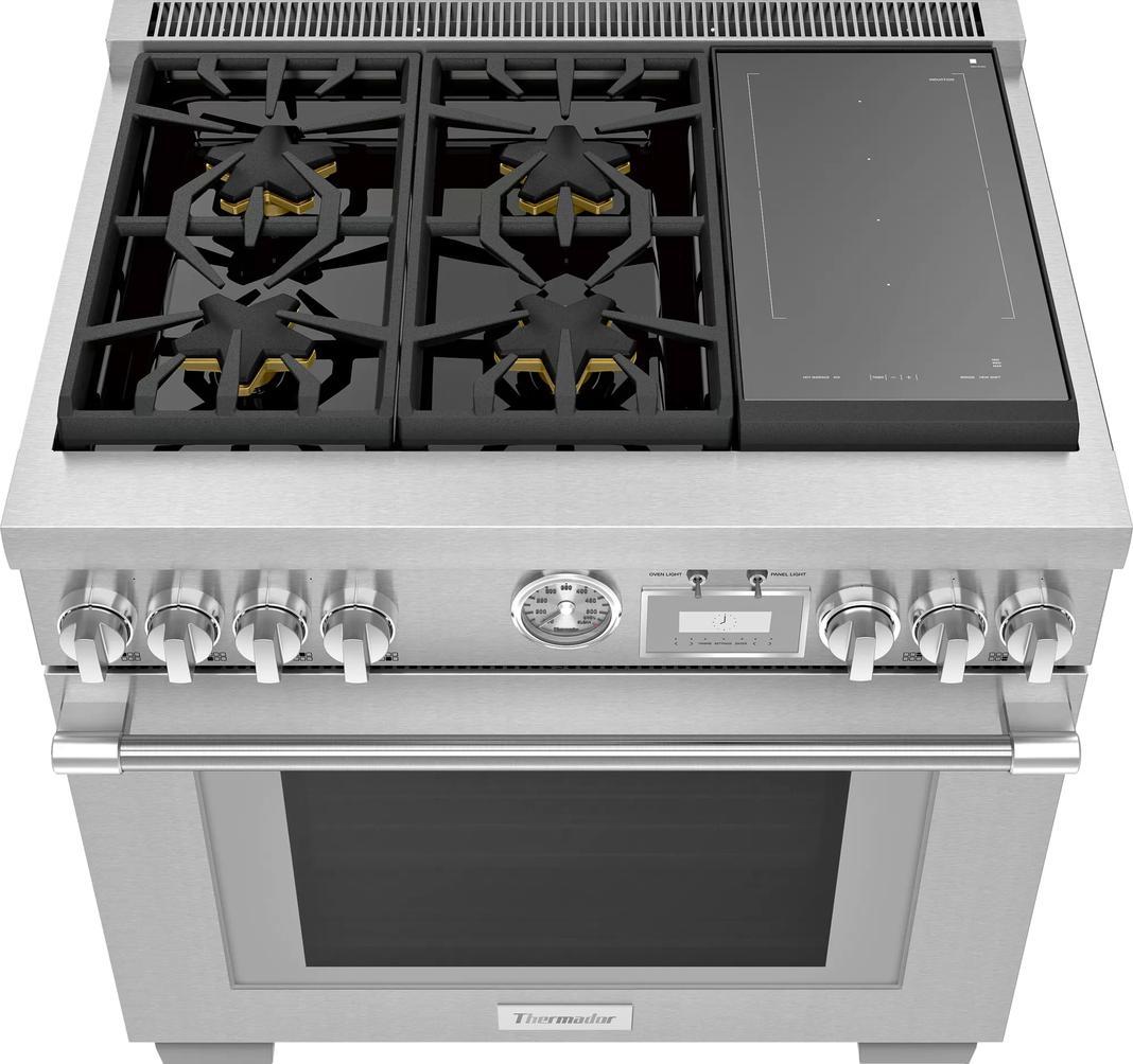 Thermador - 5.7 cu. ft Dual Fuel Range in Stainless - PRD364WIGC