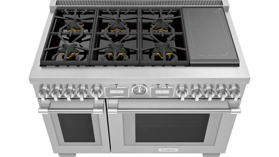 Thermador - 8.2 cu. ft Dual Fuel Range in Stainless - PRD486WIGC