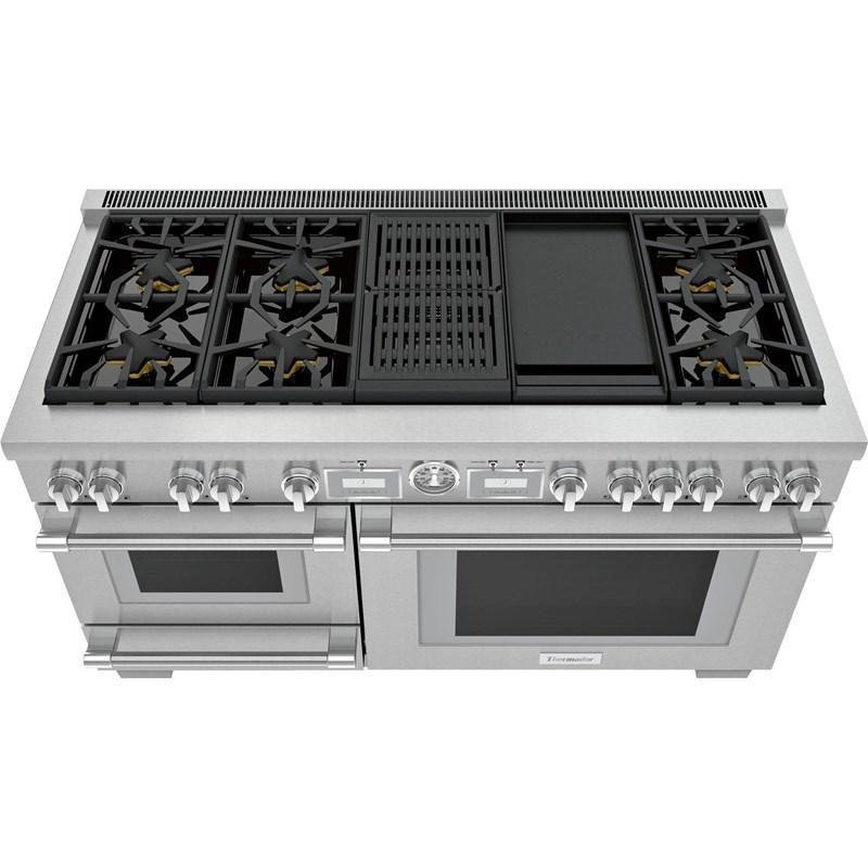 Thermador - 7.3 cu. ft Dual Fuel Range in Stainless - PRD606WCSG