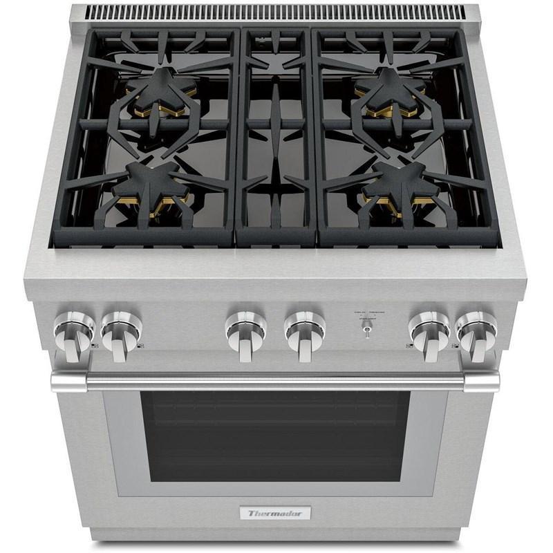 Thermador - 4.6 cu. ft Gas Range in Stainless - PRG304WH