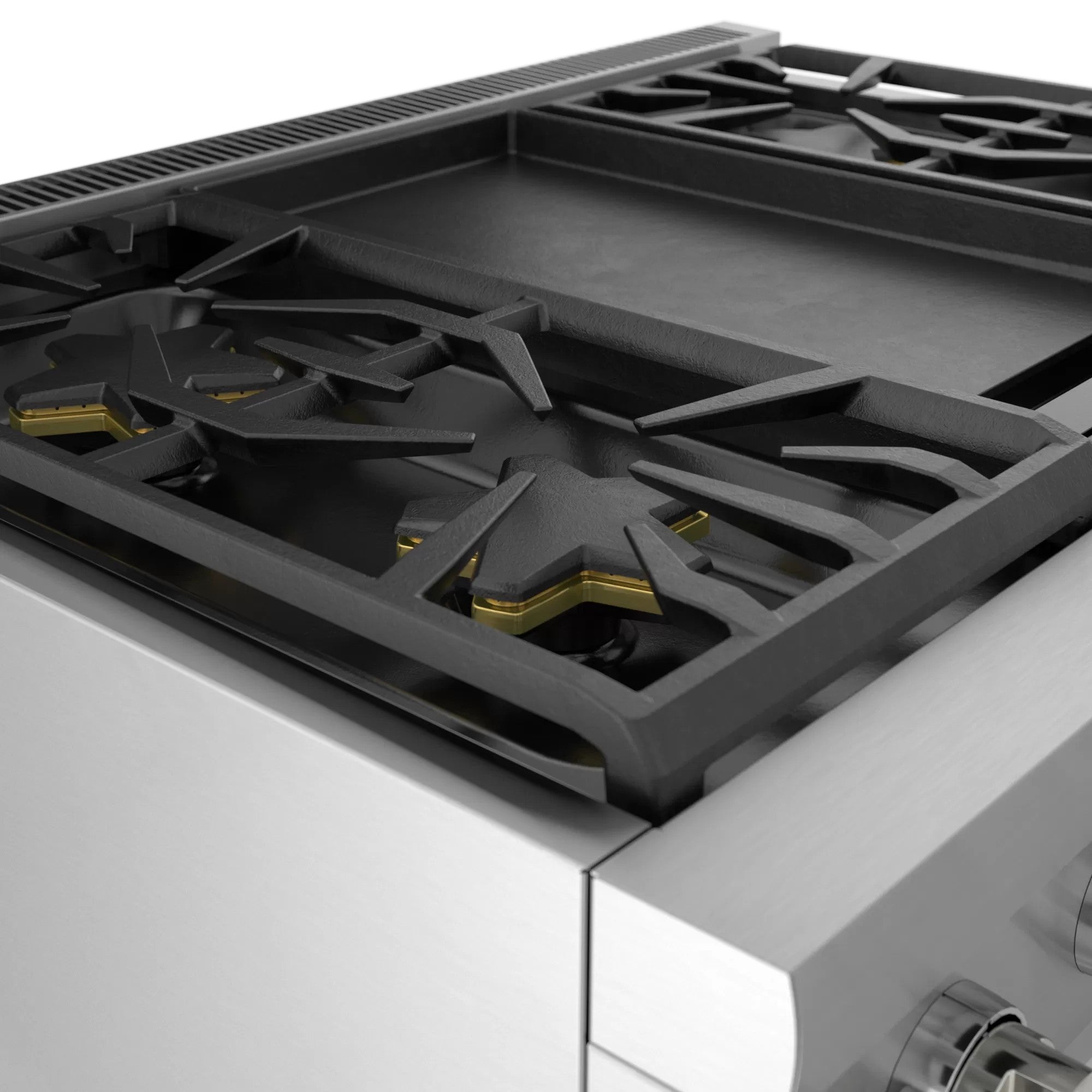 Thermador - 5.1 cu. ft Gas Range in Stainless - PRG364WDH