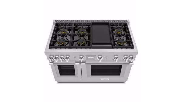 Thermador - 7.1 cu. ft Gas Range in Stainless - PRG486WDH