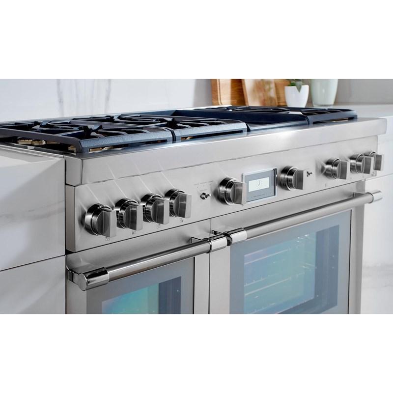 Thermador - 8.2 cu. ft Gas Range in Stainless - PRG486WLG