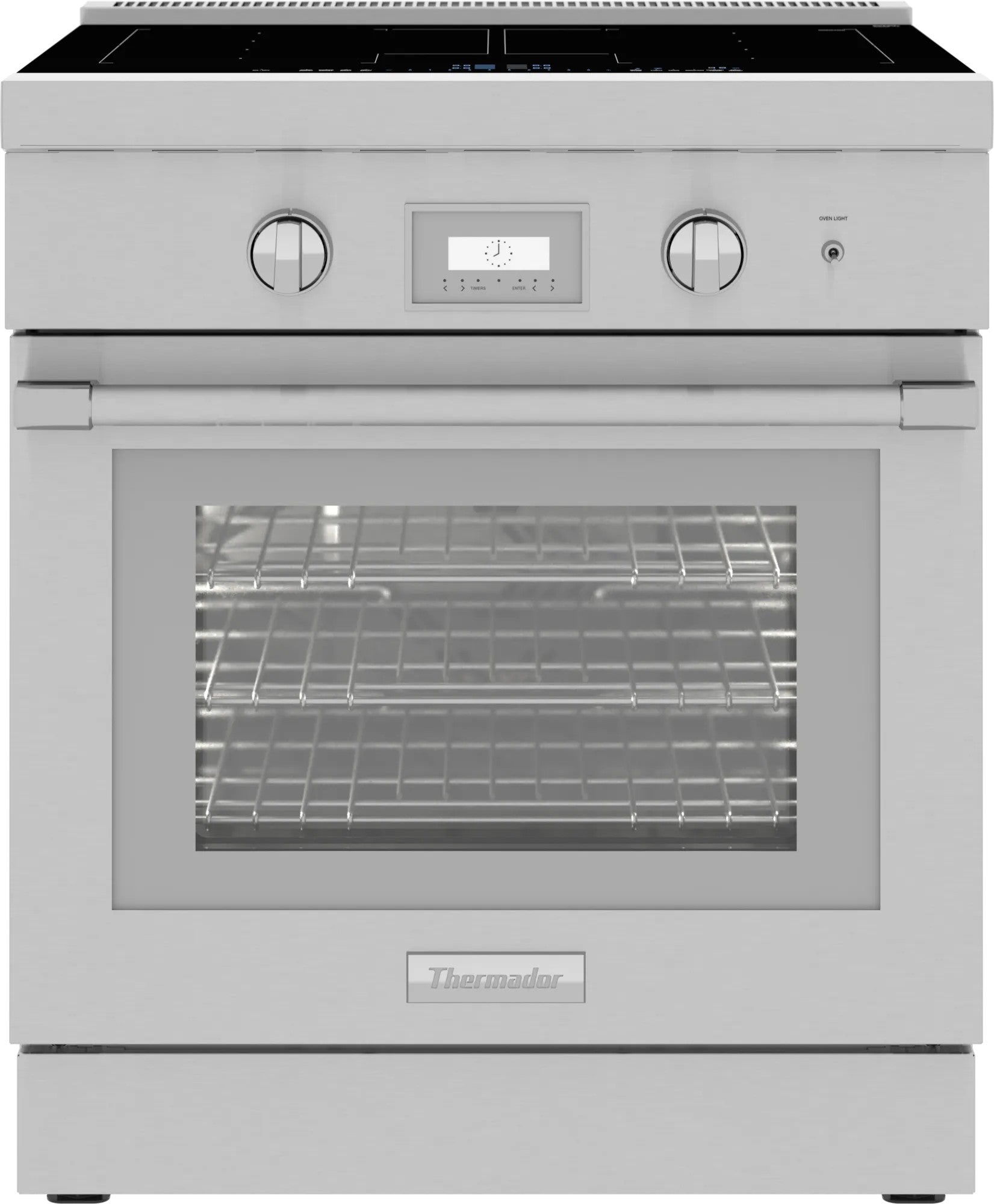 Thermador - 4.4 cu. ft Induction Range in Stainless - PRI30LBHC