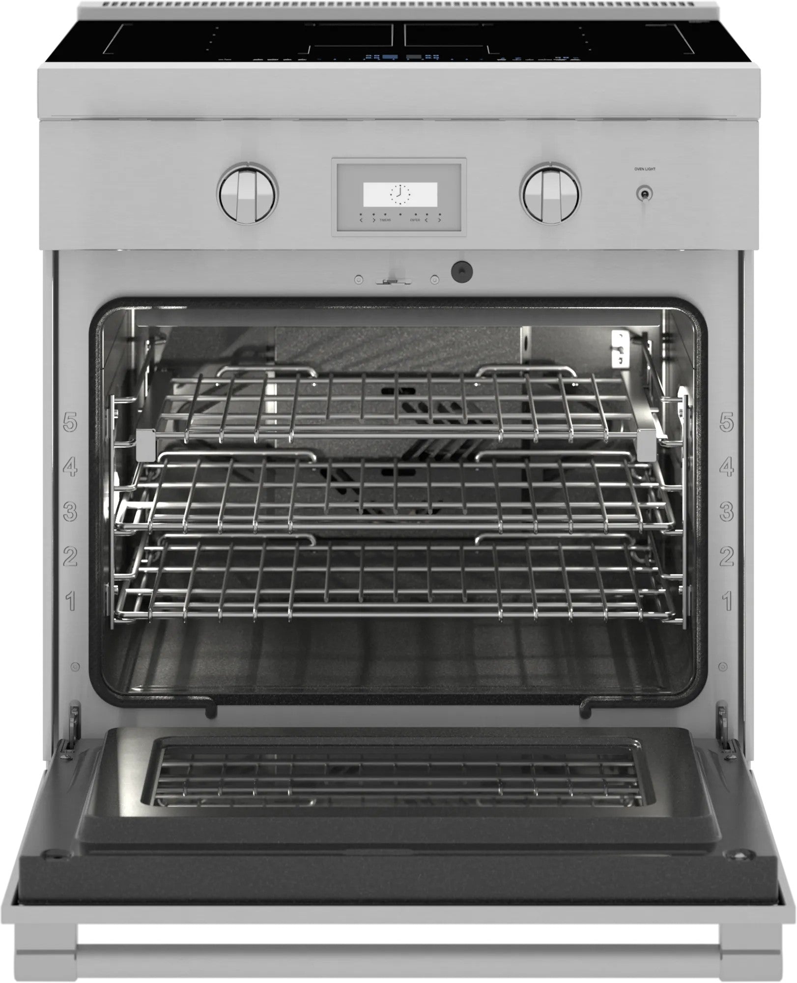 Thermador - 4.4 cu. ft Induction Range in Stainless - PRI30LBHC