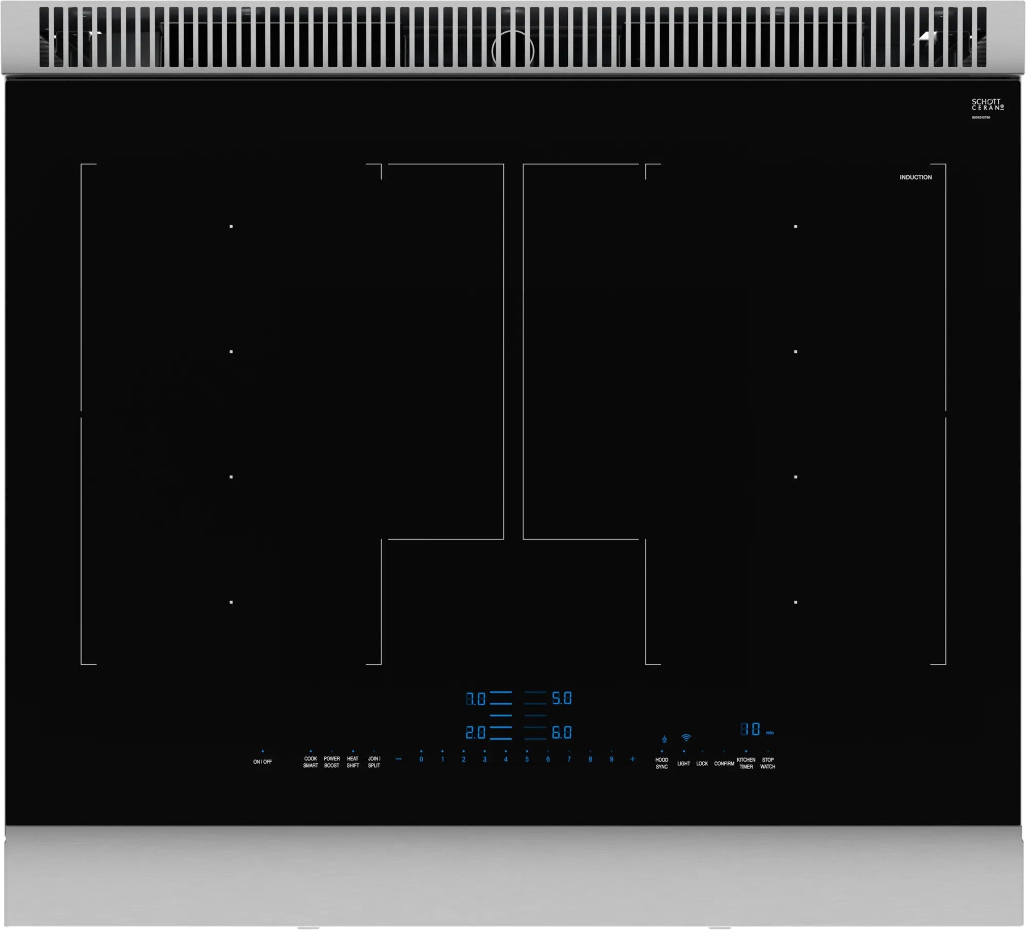 Thermador - 4.4 cu. ft Induction Range in Stainless - PRI30LBHC