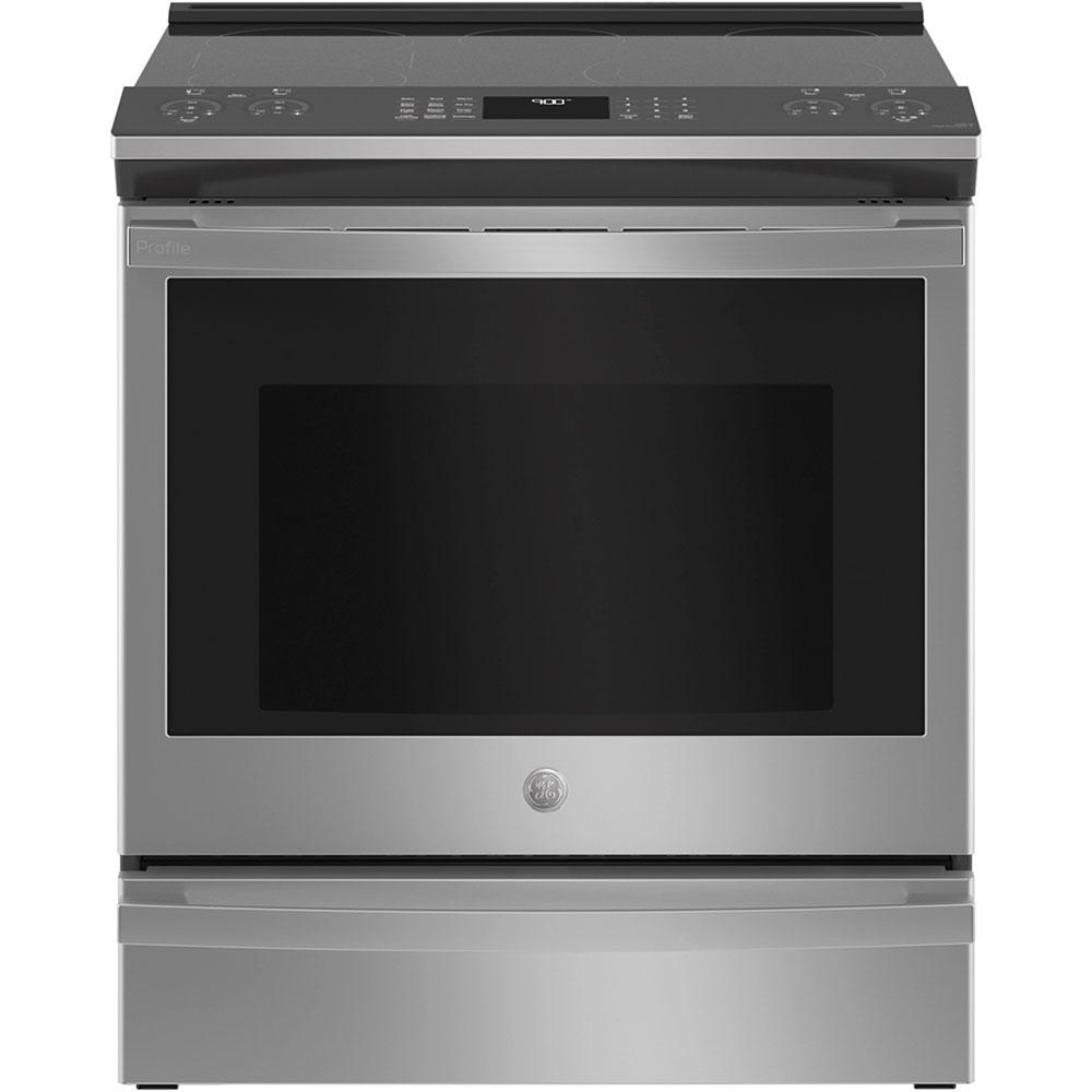 GE Profile - 5.3 cu. ft Electric Range in Stainless - PSS93YPFS