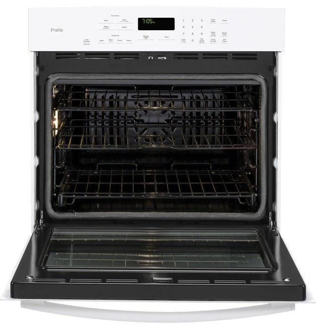 GE Profile - 5 cu. ft Single Wall Oven in White - PT7050DFWW