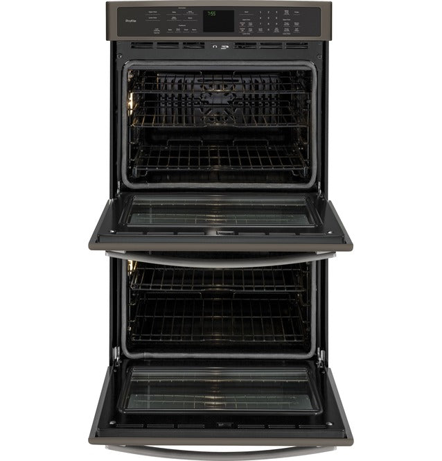 GE Profile - 10 cu. ft Double Wall Oven in Grey - PT7550EHES
