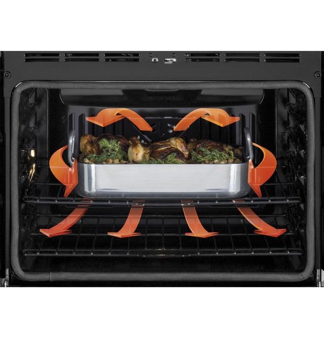 GE Profile - 6.7 cu. ft Combination Wall Oven in Stainless - PT7800SHSS