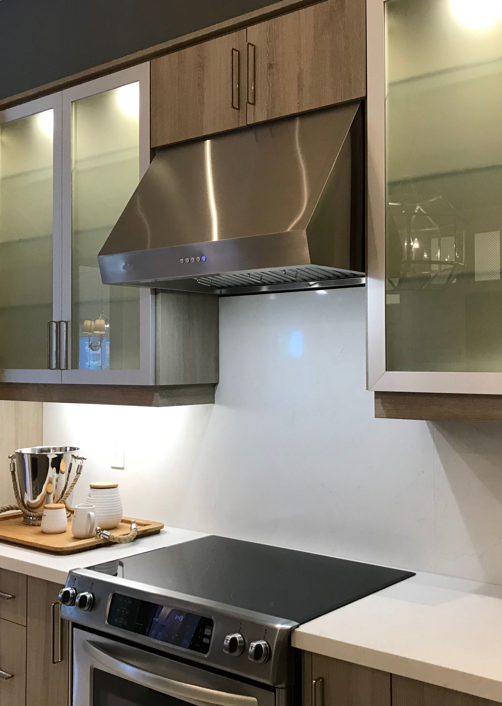 Cyclone - 35.75 Inch 1200 CFM Under Cabinet Range Vent in Black - PTB81236MB