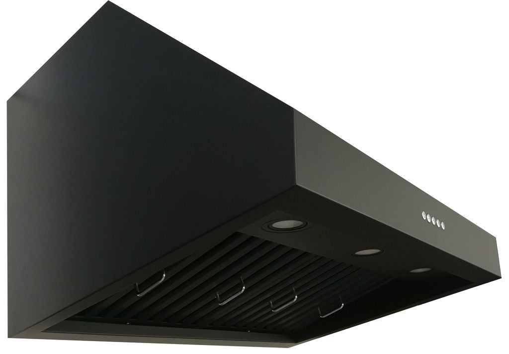 Cyclone - 29.75 Inch 880 CFM Under Cabinet Range Vent in Black - PTB8830MB