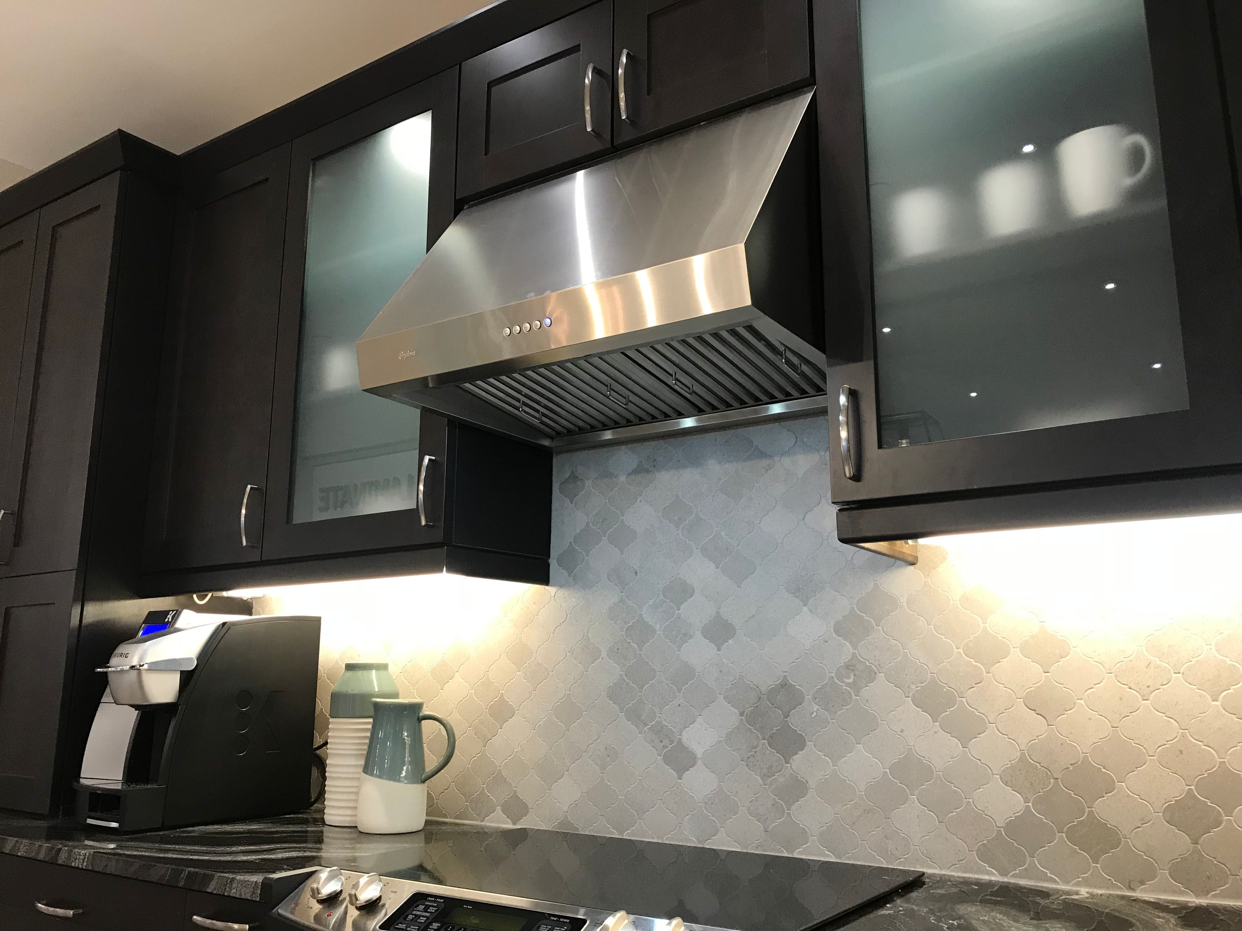 Cyclone - 29.75 Inch 880 CFM Under Cabinet Range Vent in Black - PTB8830MB