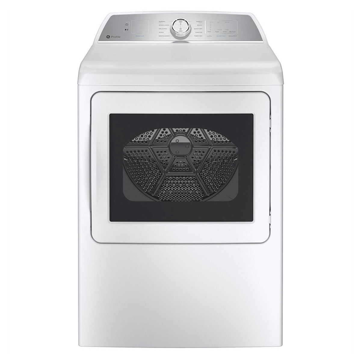 GE Profile - 7.4 cu. Ft Electric Dryer in White - PTD60EBMRWS