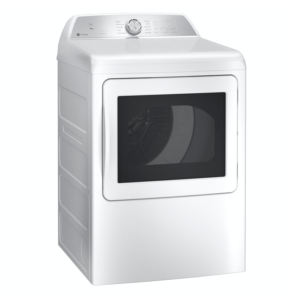 GE Profile - 7.4 cu. Ft Gas Dryer in White - PTD60GBSRWS
