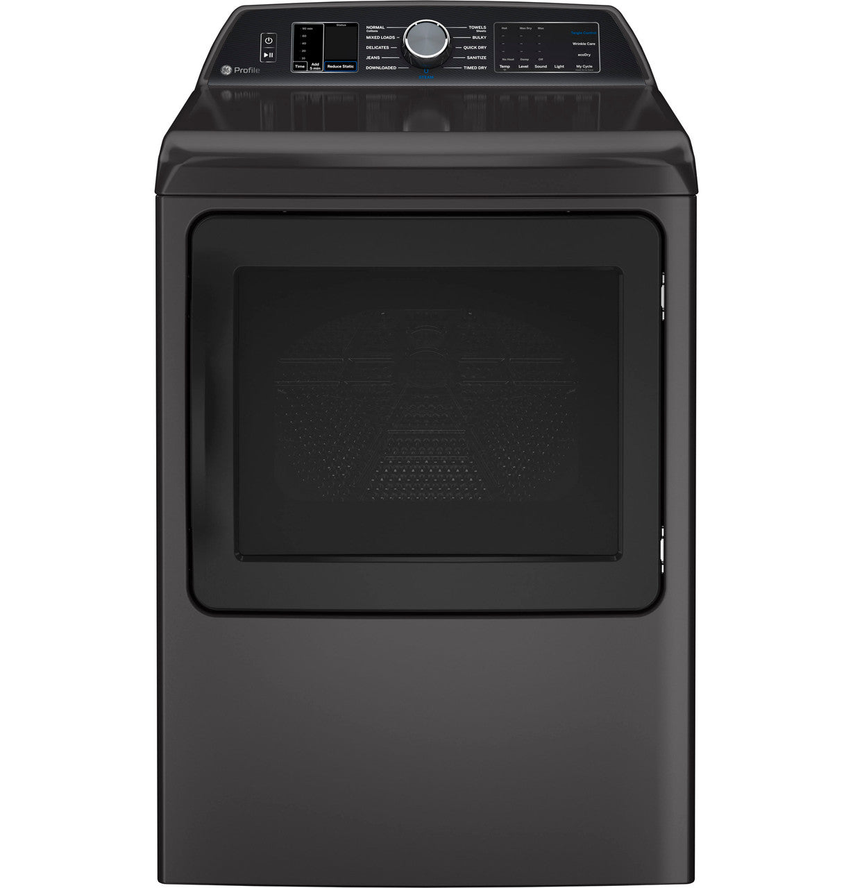 GE Profile - 7.4 cu. Ft Electric Dryer in Grey - PTD70EBMTDG