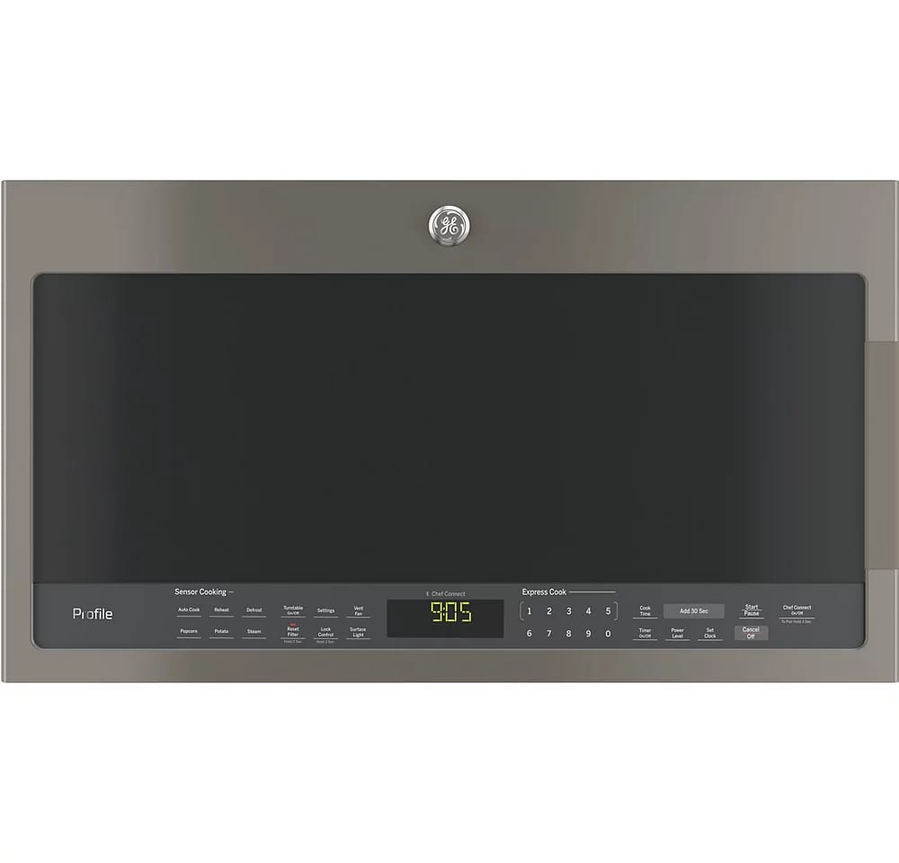 GE Profile - 2.1 cu. Ft Over the range Microwave in Grey - PVM2188SLJC