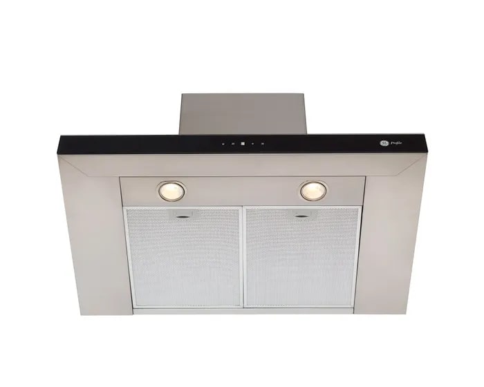 GE Profile - 30 Inch 600 CFM Wall Mount and Chimney Range Vent in Stainless - PVWC930SSV