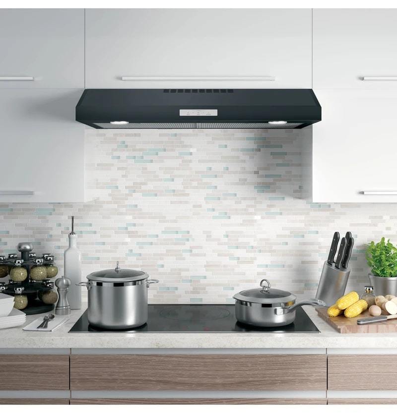 GE Profile - 35.875 Inch 390 CFM Under Cabinet Range Vent in Grey - PVX7360FJDSC