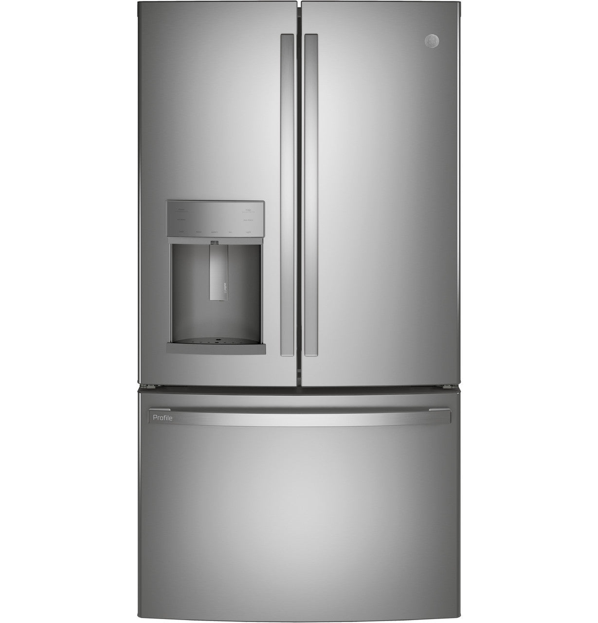 GE Profile - 35.8 Inch 22.1 cu. ft French Door Refrigerator in Stainless - PYD22KYNFS