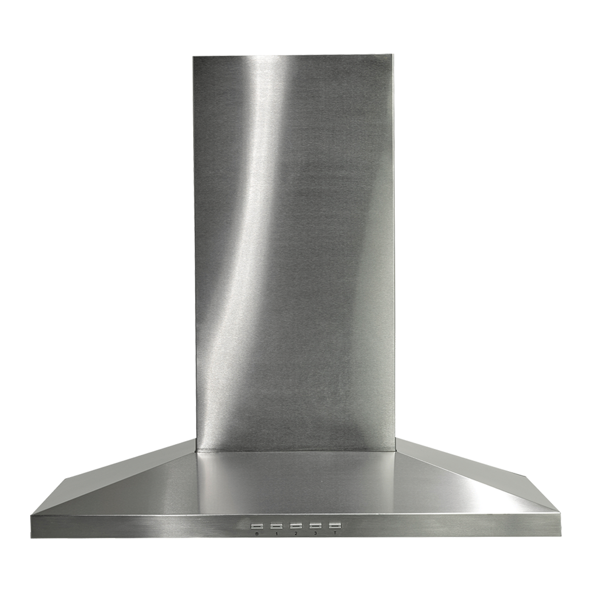 Porter & Charles - 30 Inch 500 CFM Wall Mount and Chimney Range Vent in Stainless - PYRAMID-30