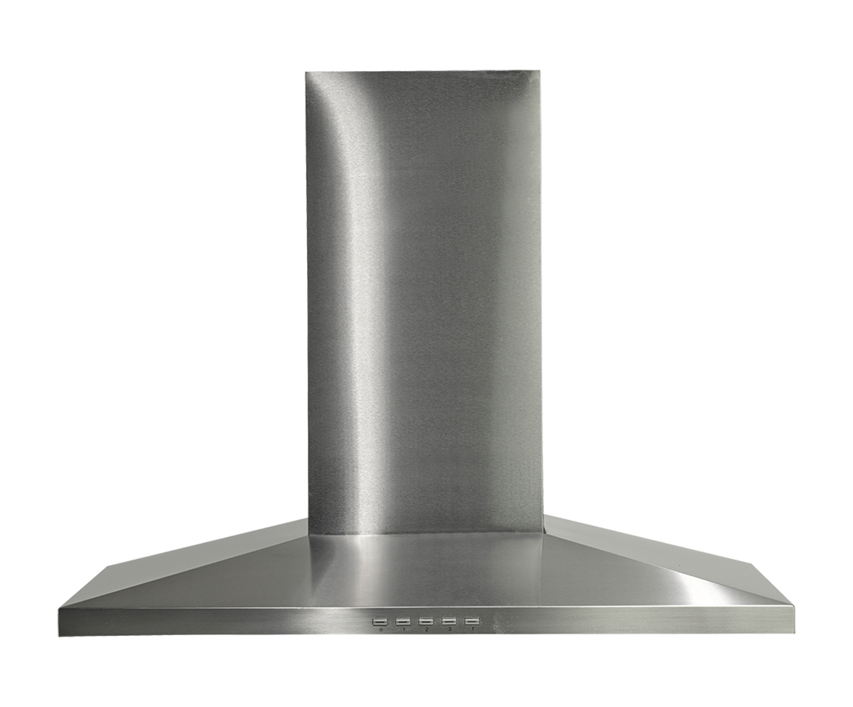 Porter & Charles - 35.875 Inch 600 CFM Wall Mount and Chimney Range Vent in Stainless - PYRAMID-36
