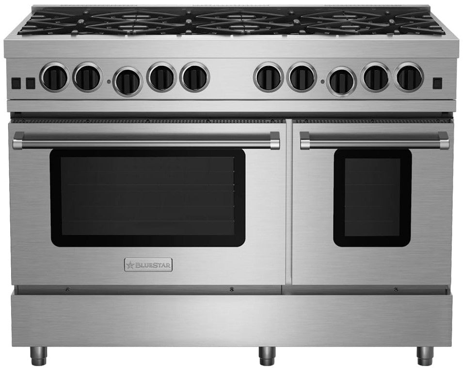 BlueStar - 9 cu. ft Gas Range in Stainless - RCS48SBV2LPLT