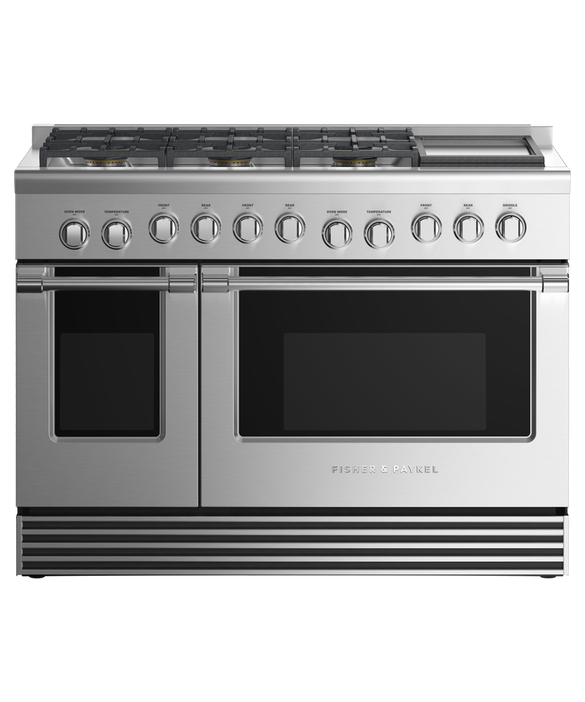 Fisher Paykel - 6.9 cu. ft Dual Fuel Range in Stainless - RDV2-486GDN N