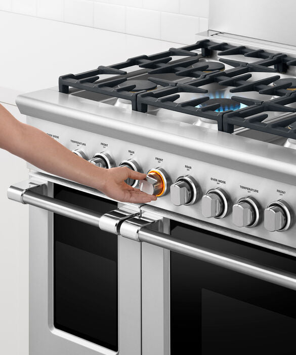 Fisher Paykel - 6.9 cu. ft Dual Fuel Range in Stainless - RDV2-488N N