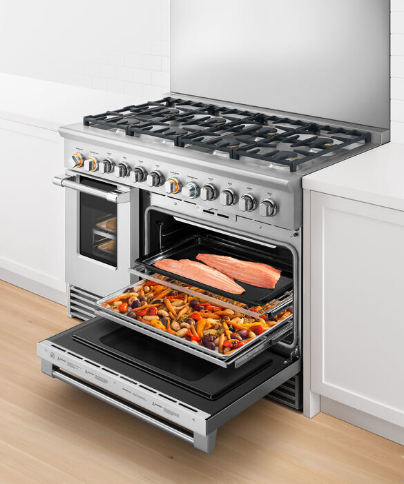 Fisher Paykel - 6.9 cu. ft Dual Fuel Range in Stainless - RDV2-488N N