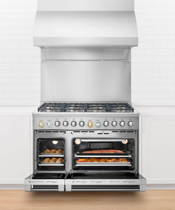 Fisher Paykel - 6.9 cu. ft Dual Fuel Range in Stainless - RDV2-488N N