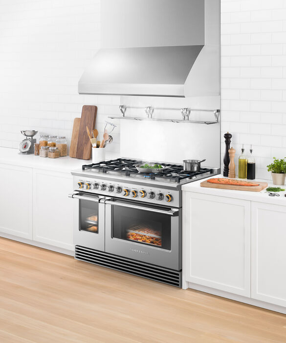 Fisher Paykel - 6.9 cu. ft Dual Fuel Range in Stainless - RDV2-488N N