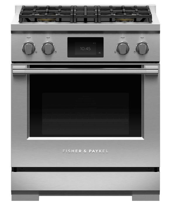 Fisher Paykel - 4 cu. ft Dual Fuel Range in Stainless - RDV3-304-L