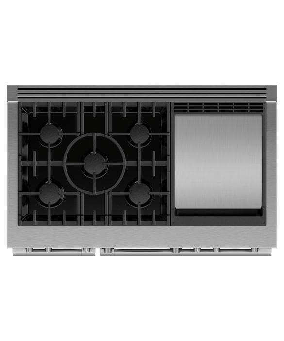 Fisher Paykel - 6.9 cu. ft Dual Fuel Range in Stainless - RDV3-485GD-N