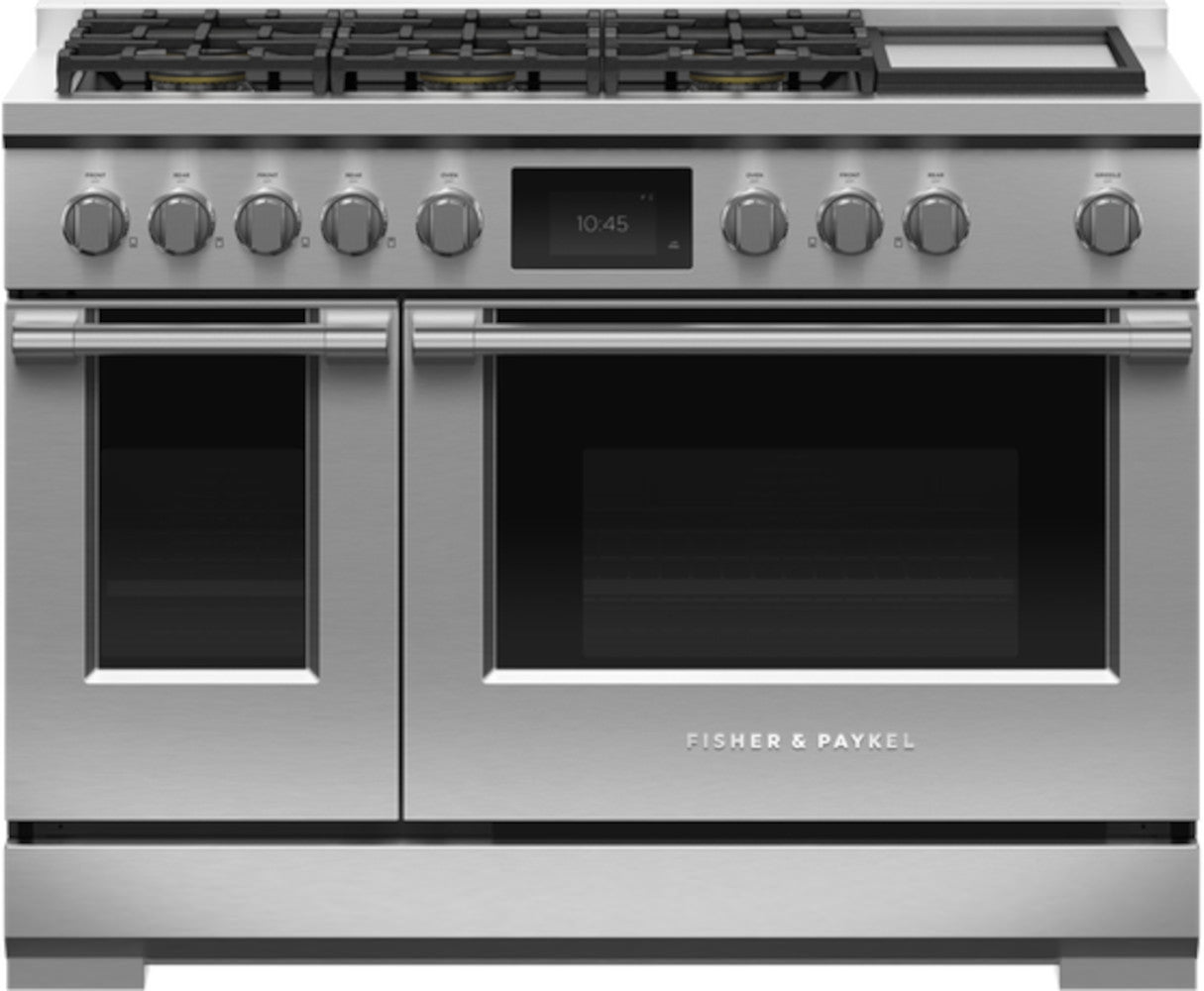 Fisher Paykel - 6.9 cu. ft Gas Range in Stainless - RDV3-486GD-N