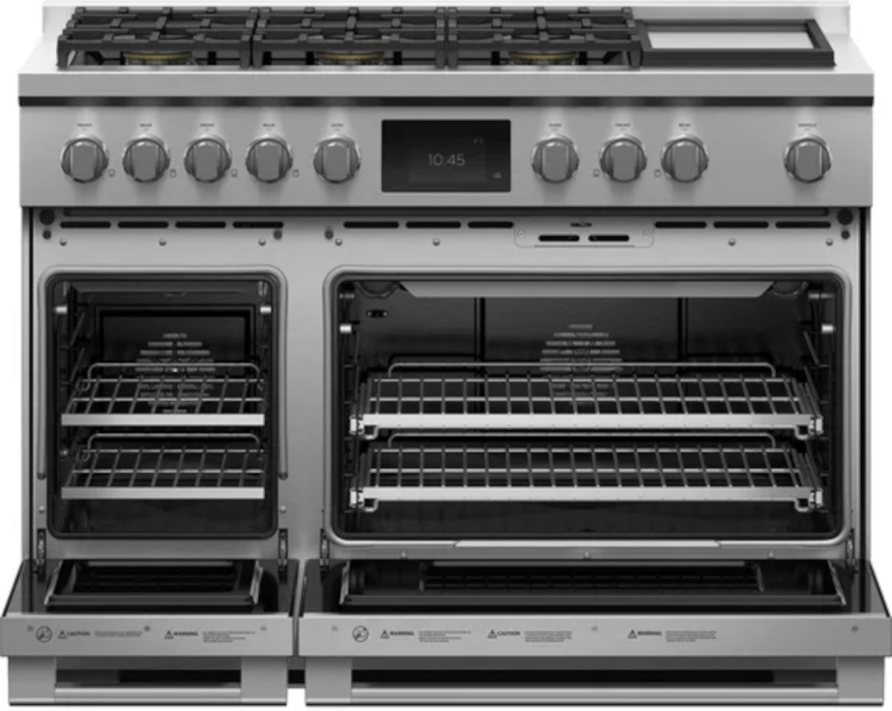 Fisher Paykel - 6.9 cu. ft Gas Range in Stainless - RDV3-486GD-N