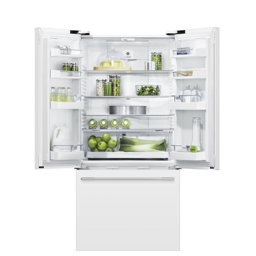 Fisher Paykel - 31 Inch 16.9 cu. ft French Door Refrigerator in White - RF170ADW5 N