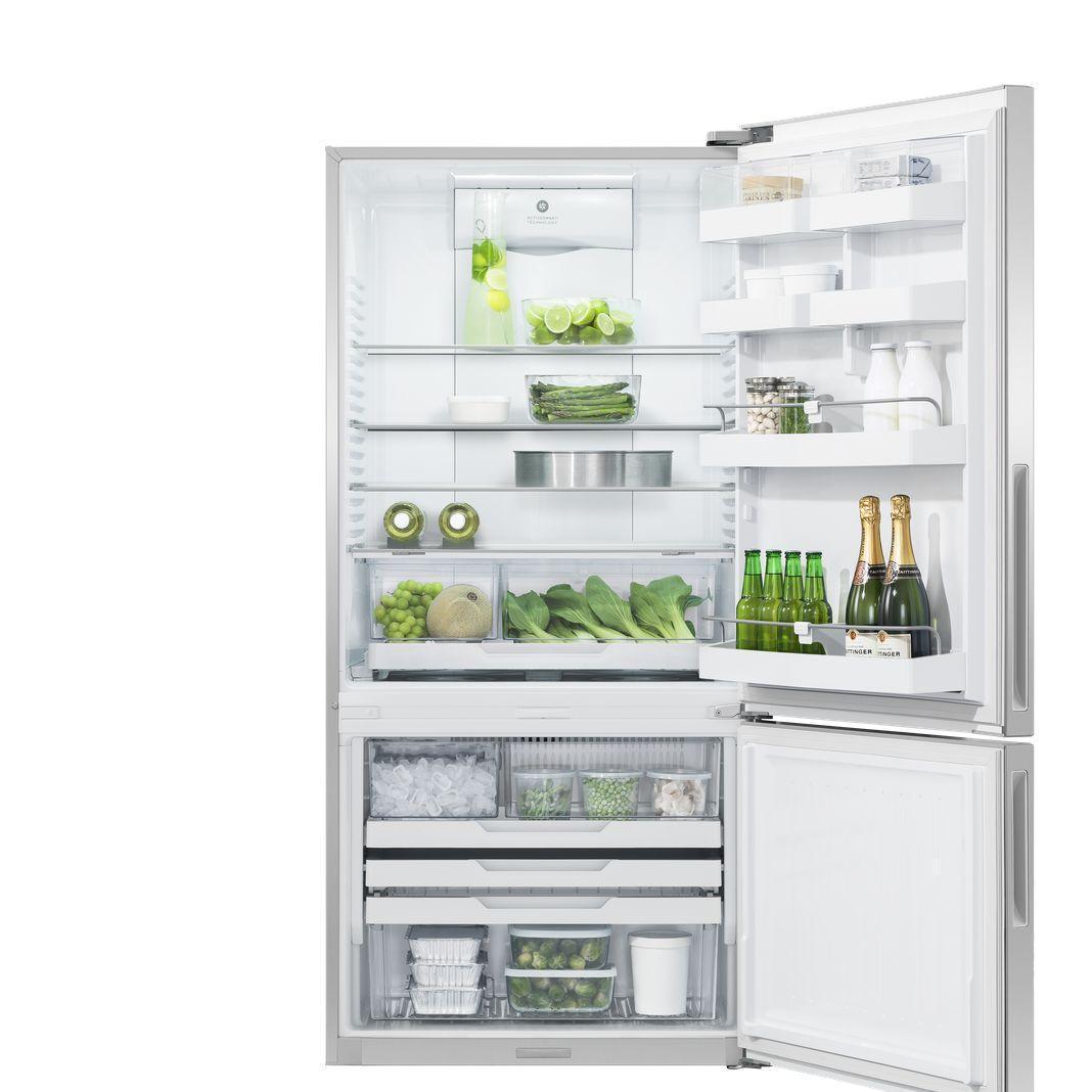 Fisher Paykel - 31.125 Inch 17.5 cu. ft Bottom Mount Refrigerator in Stainless - RF170BRPUX6 N