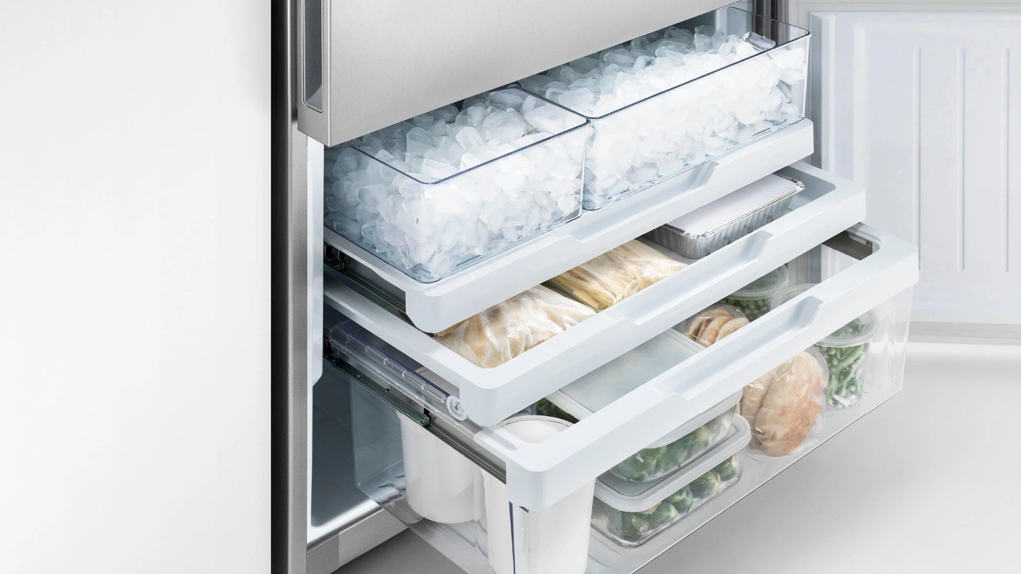 Fisher Paykel - 36 Inch 20.1 cu. ft French Door Refrigerator in Stainless - RF201ACUSX1