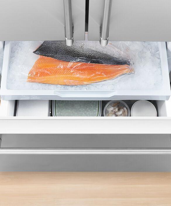 Fisher Paykel - 35.5 Inch 20.1 cu. ft French Door Refrigerator in Stainless - RF201ACUSX1 N